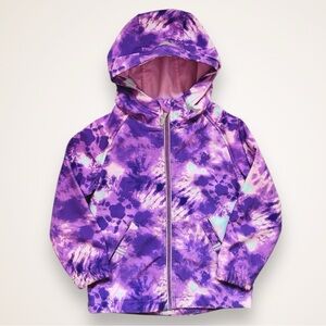 George Fleece Lined Purple Tie-Dye Print Jacket 4-5